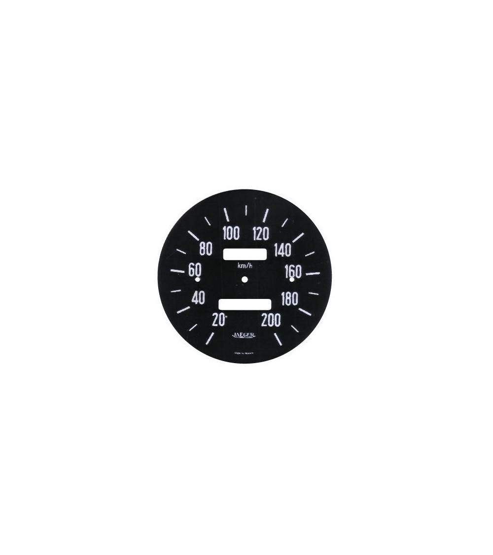 Façade de compteur optionnel JAEGER 200 km/h