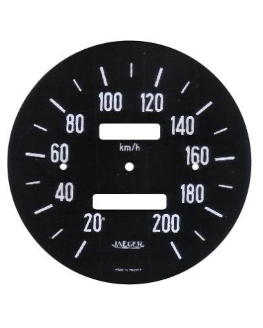Façade de compteur optionnel JAEGER 200 km/h