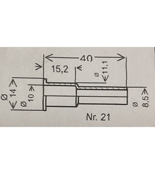 Douille pour câble VDO et Viegel, côté compteur