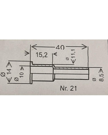 Douille pour câble VDO et Viegel, côté compteur
