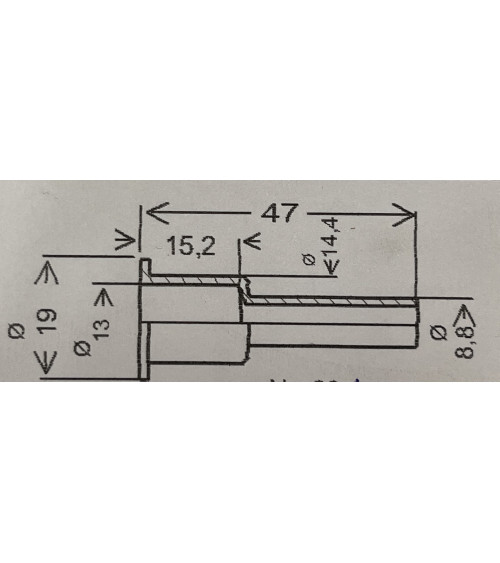 Embout de cable, compatible pièce 238