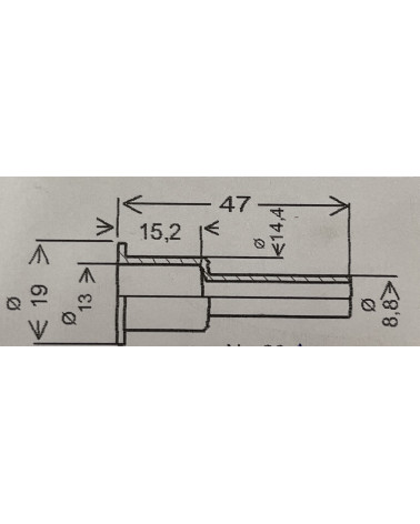 Embout de cable, compatible pièce 238