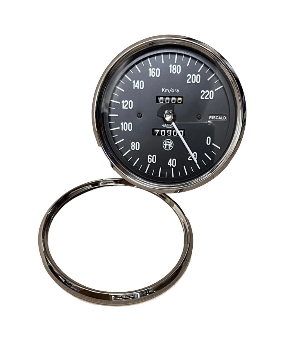 cerclage neuf chromé de compteur et compte-tours d'Alfa Roméo Duetto