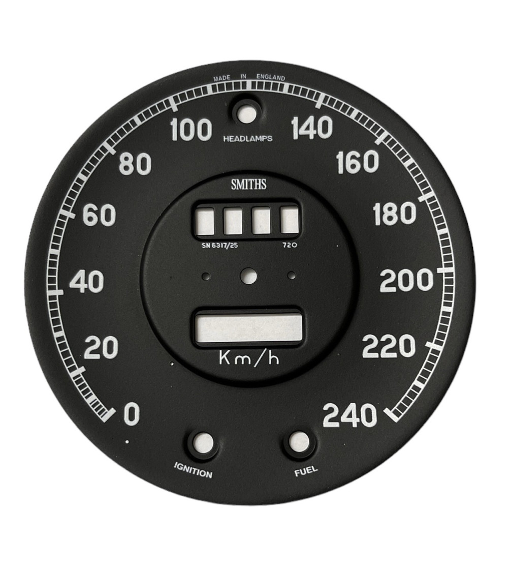 Fond de compteur pour Jaguar mk2