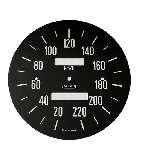 Façade de compteur optionnel JAEGER 200 km/h