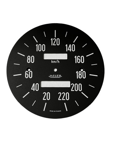 Façade imprimée de compteur optionnel Jaeger 220 km/h