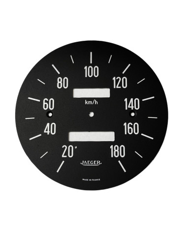 Fond de compteur optionnel Jaeger imprimé 180 km/h