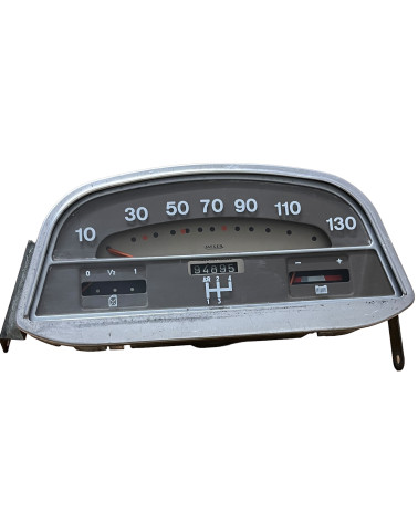 Verre de compteur Jaeger de 2CV en 130 km/h fond marron
