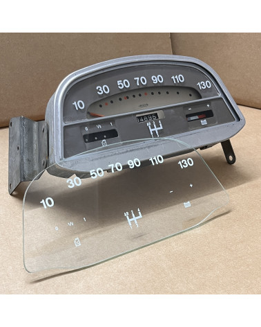 2CV 130 km/h verre compteur Jaeger fond marron