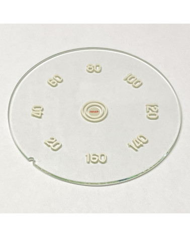 Verre sérigraphié JAEGER de manomètre FORD VEDETTE et PANHARD Junior indexation sur le 20
