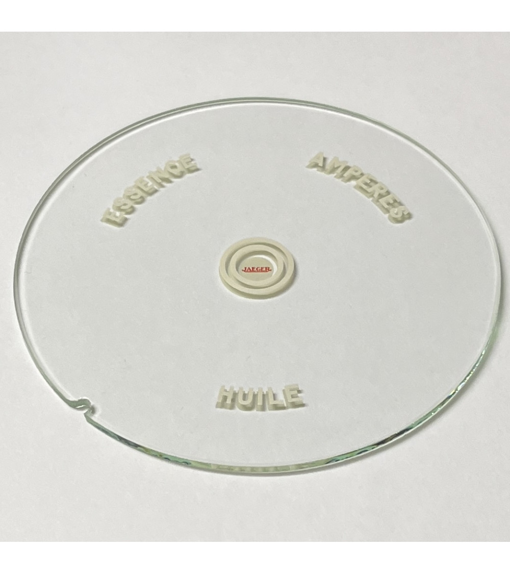 Verre sérigraphié JAEGER de 3 manomètres FORD VEDETTE et PANHARD Junior