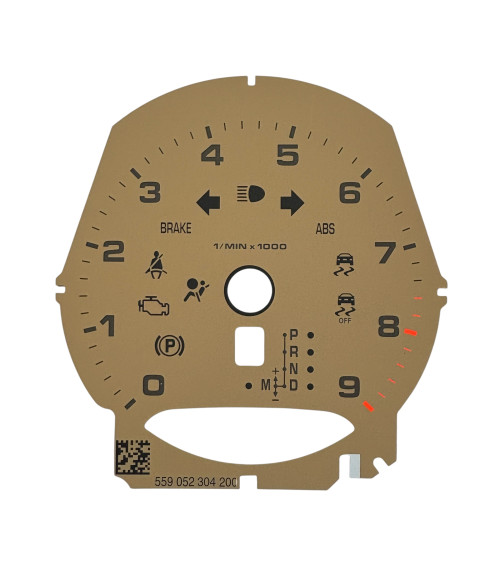Cayman Porsche façade de compte-tours beige 9000 tours tiptronic version anglaise