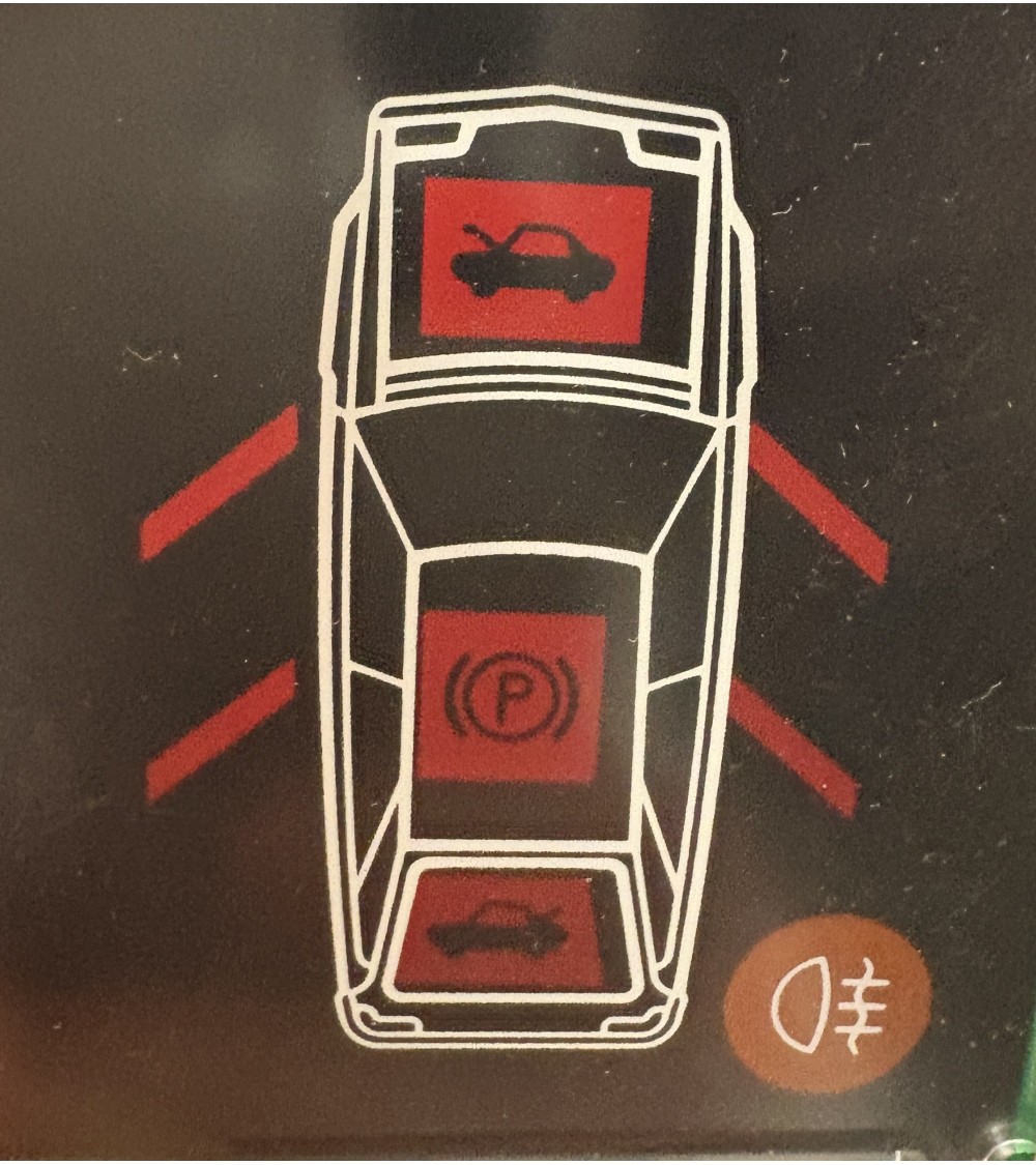 Témoin d'ouverture de porte de tableau de bord de Citroën BX 19 GT