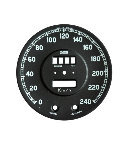 Fond de compteur pour Jaguar MK1 petites fenêtres