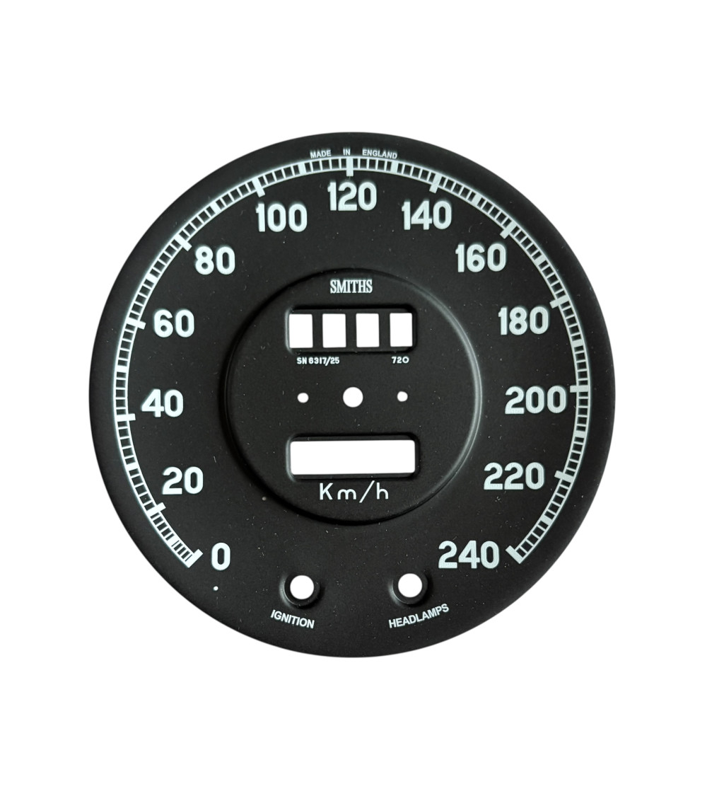 Fond de compteur pour Jaguar MK1 petites fenêtres