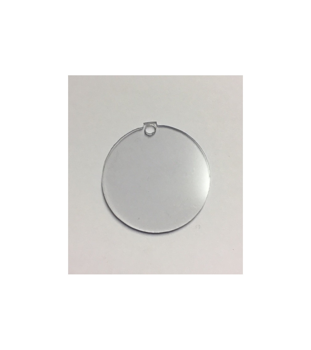 Verre en plexi pour montre d'Alpine avec trou de 5.5mm