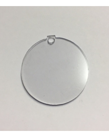 Verre en plexi pour montre d'Alpine avec trou de 5.5mm
