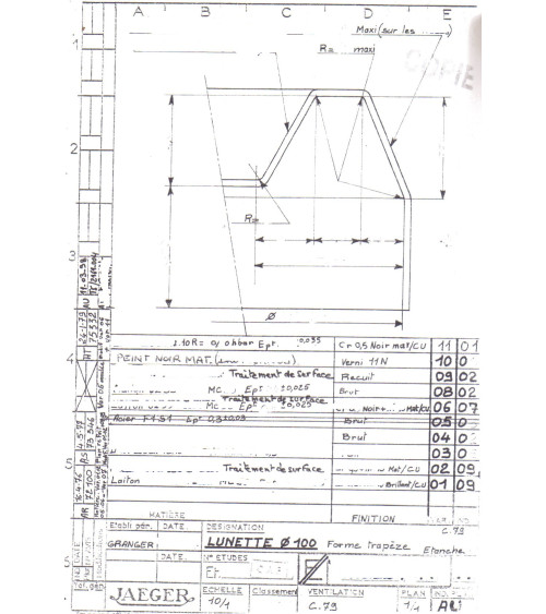 Cerclage chromé neuf compteur R8 Gordini